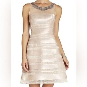 New BCBG Maxazria Morgane Dress
Champagne Nude Tan Formal Women's
0 Nwt $460